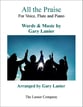 ALL THE PRAISE (Worship - For Voice, Flute and Piano) Vocal Solo & Collections sheet music cover
